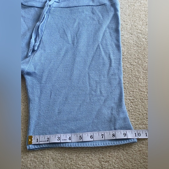 Boohoo blue knitted sweater shorts top set size medium matching two piec… - Picture 9 of 16